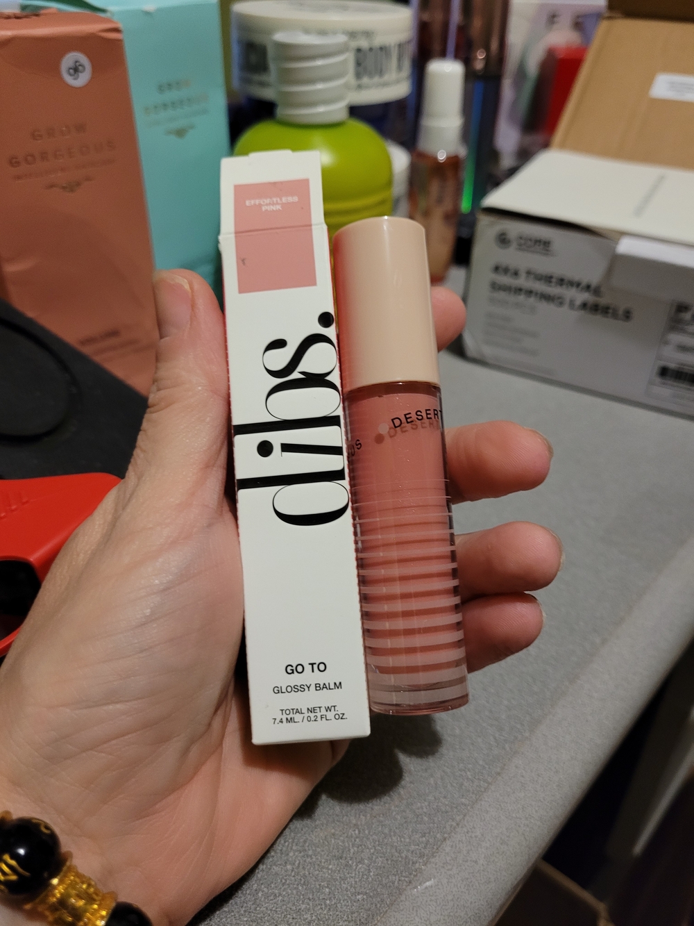 Díbs Go To Glossy Balm — Effortless Pink